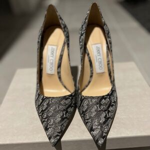 Jimmy Choo love 100 metallic heels